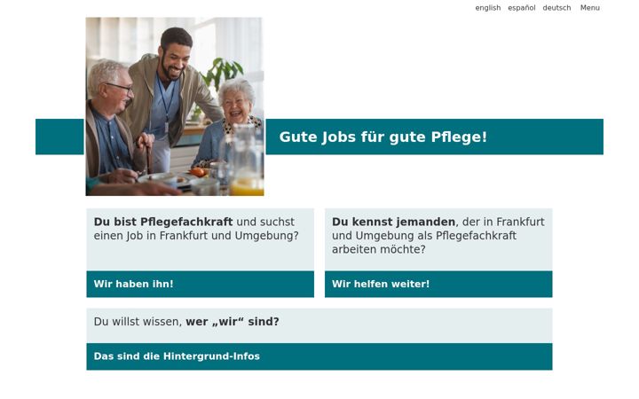 Screenshot of jobs-in-senior-care.de
