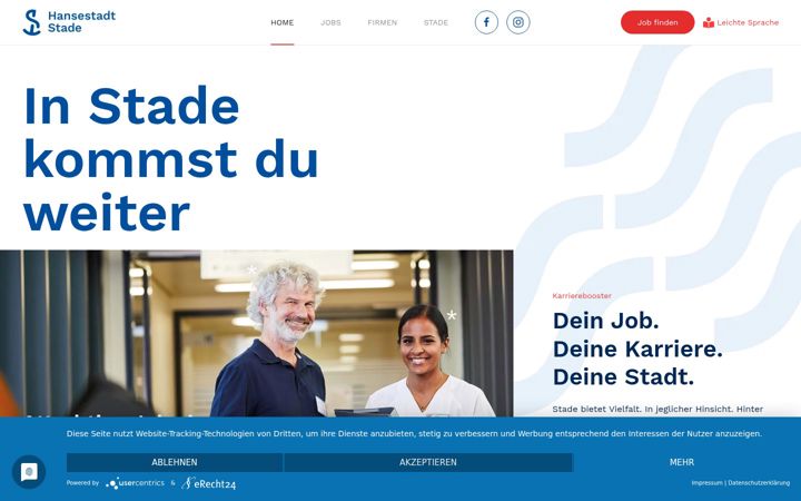 Screenshot of jobs-in-stade.de