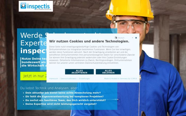Screenshot of jobs-inspectis.de