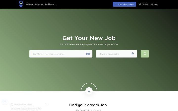 Screenshot of jobs-near-me.org