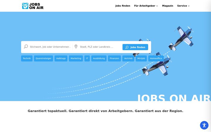 Screenshot του jobs-on-air.de