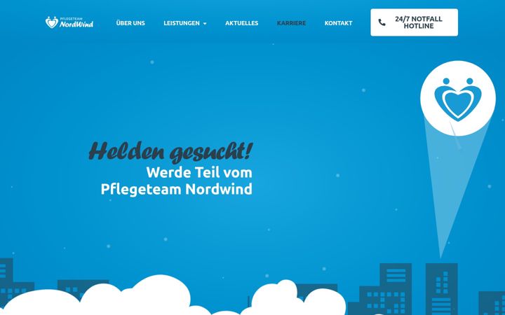 Screenshot of jobs-pflegeteam-nordwind.de