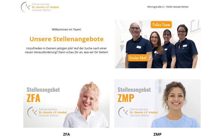 Screenshot of jobs-zahnarzt-ubstadt-weiher.de