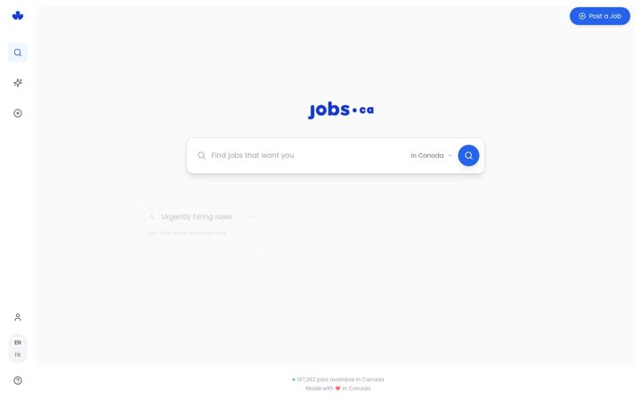 Skærmbillede af jobs.ca