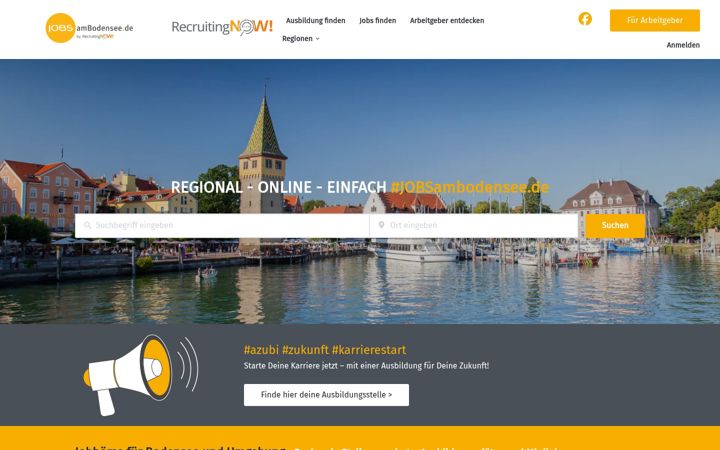 Screenshot of jobsambodensee.de