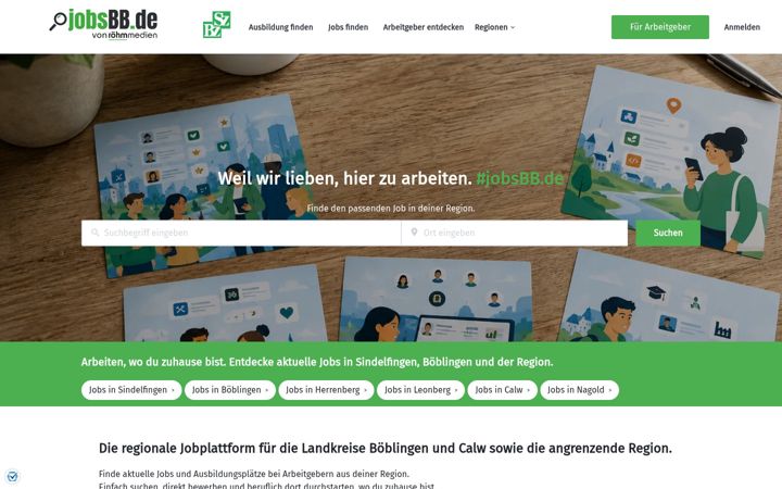 Screenshot of jobsbb.de
