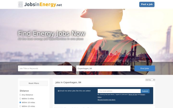 Screenshot of jobsinenergy.net