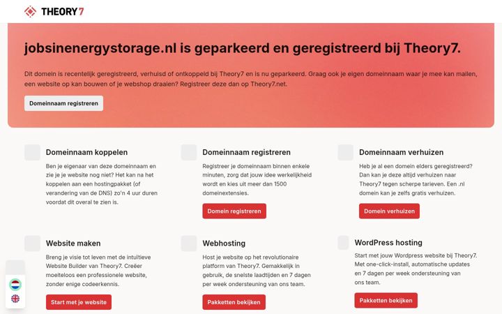 Screenshot of jobsinenergystorage.nl