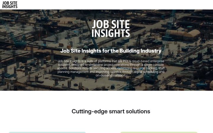 Screenshot of jobsiteinsights.com