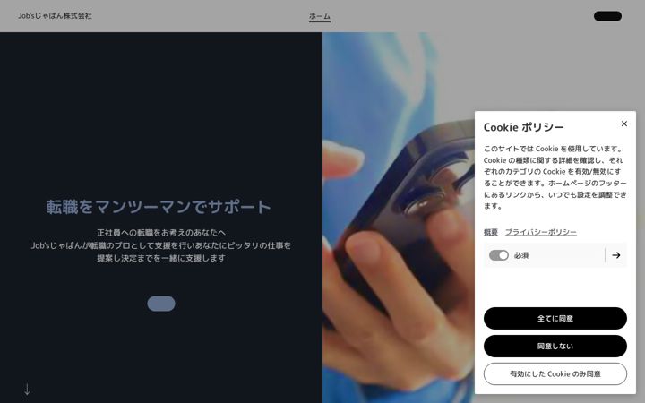 Screenshot of jobsjapan.net