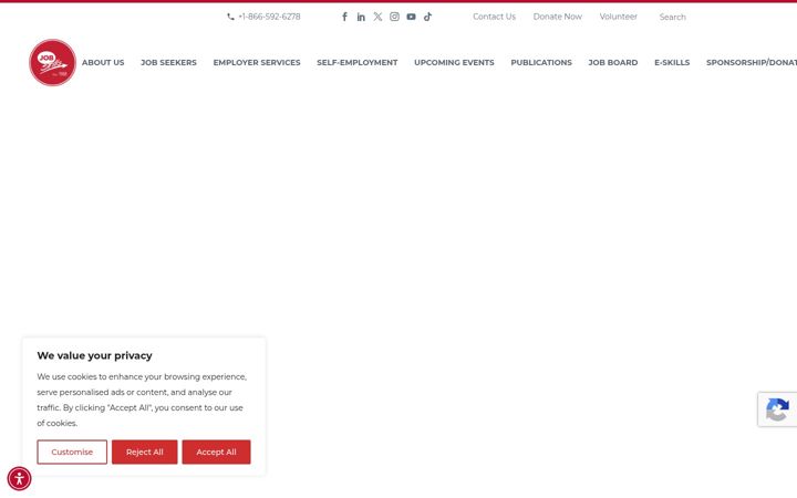 Screenshot of jobskills.org
