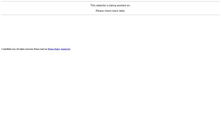 Screenshot of jobsmath.com