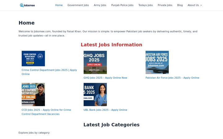 Screenshot of jobsmee.com
