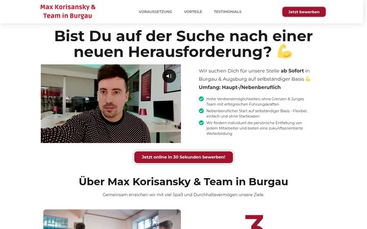 Screenshot of jobsohnelimit.de