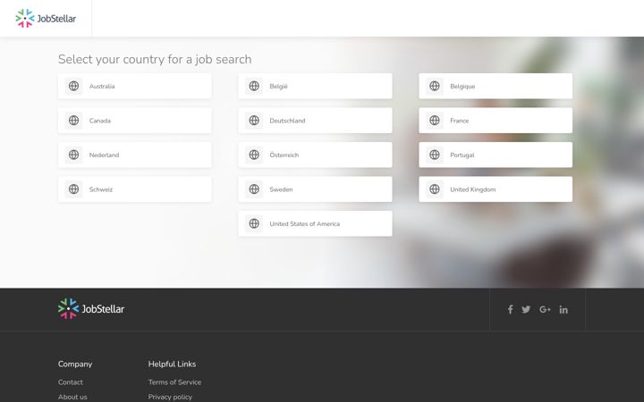 Screenshot of jobstellar.com