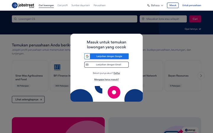 Screenshot of jobstreet.co.id