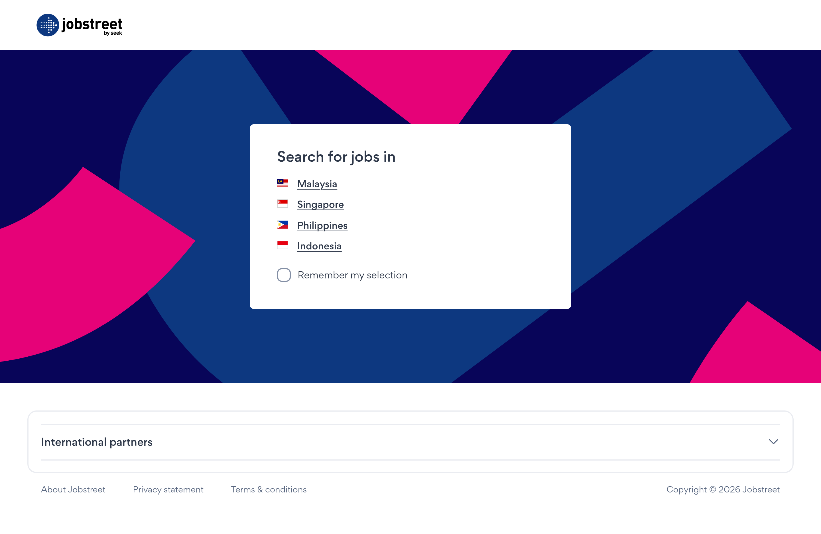 Screenshot of jobstreet.com