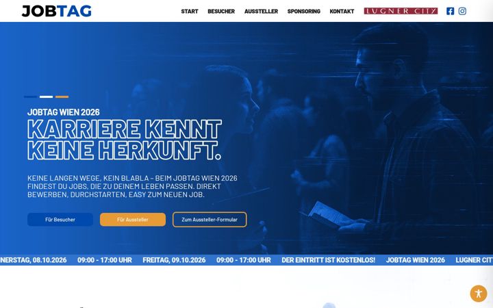 Screenshot of jobtag.at