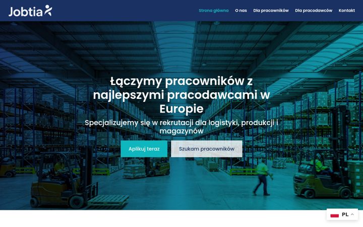 Screenshot of jobtia.com