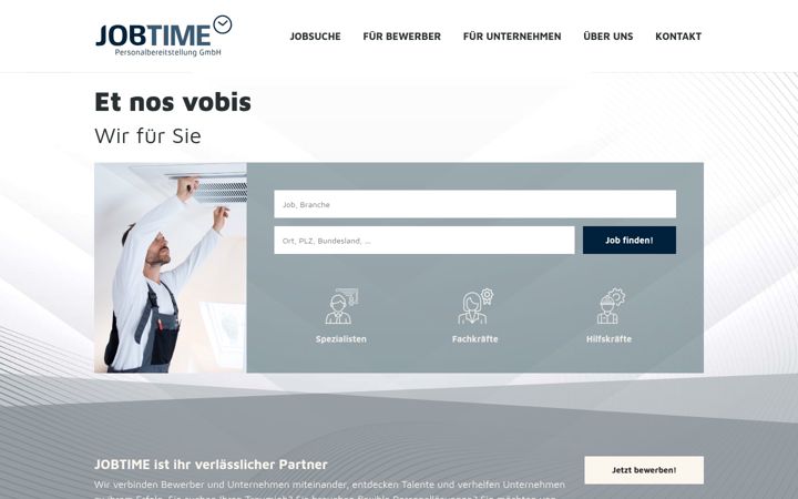 Screenshot of jobtime.at