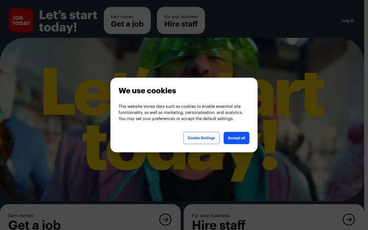Screenshot von jobtoday.com