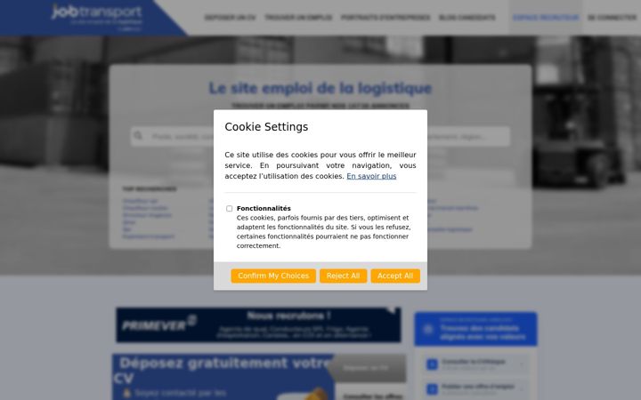 Screenshot of jobtransport.com