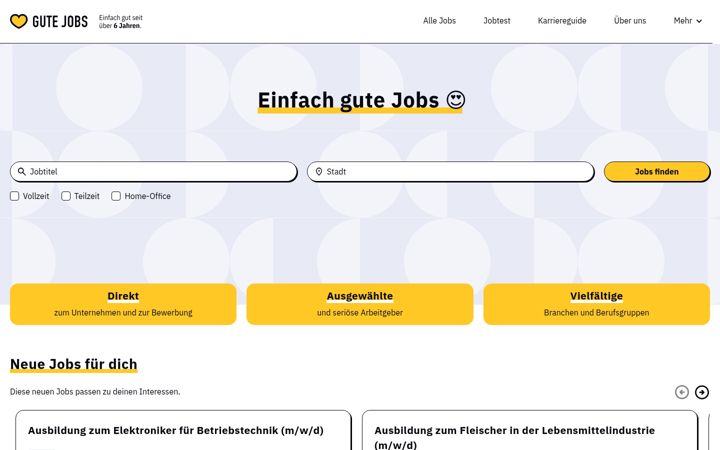 Screenshot of jobtweet.de