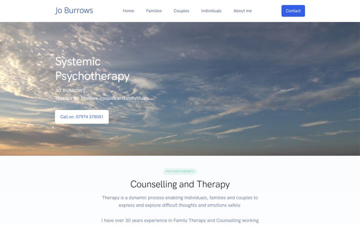 Screenshot of joburrows-therapy.co.uk