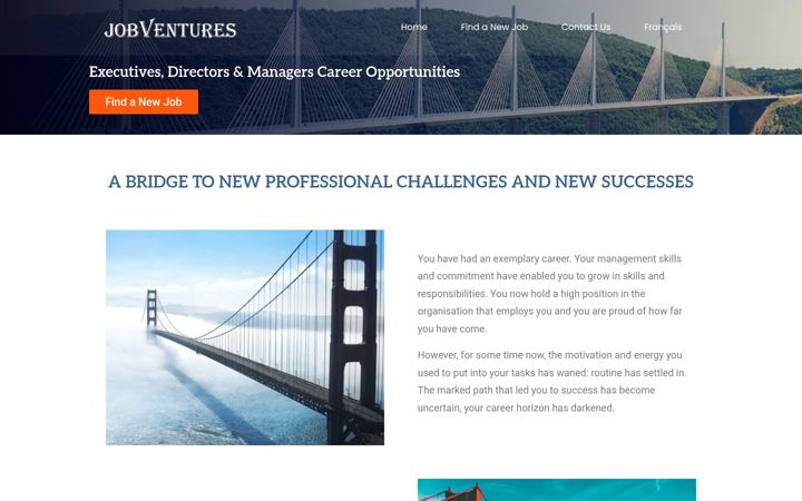Screenshot of jobventures.eu