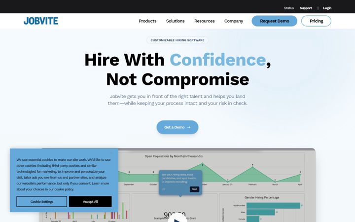 Screenshot of jobvite.com