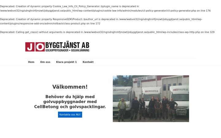 Screenshot of jobyggtjanst.se