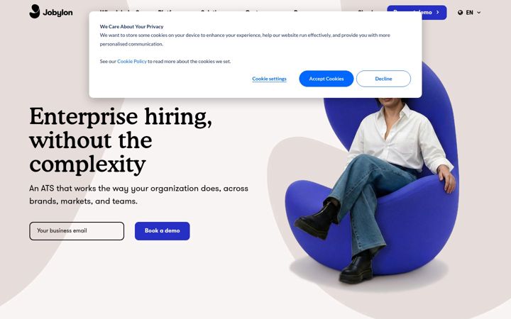 Screenshot of jobylon.com