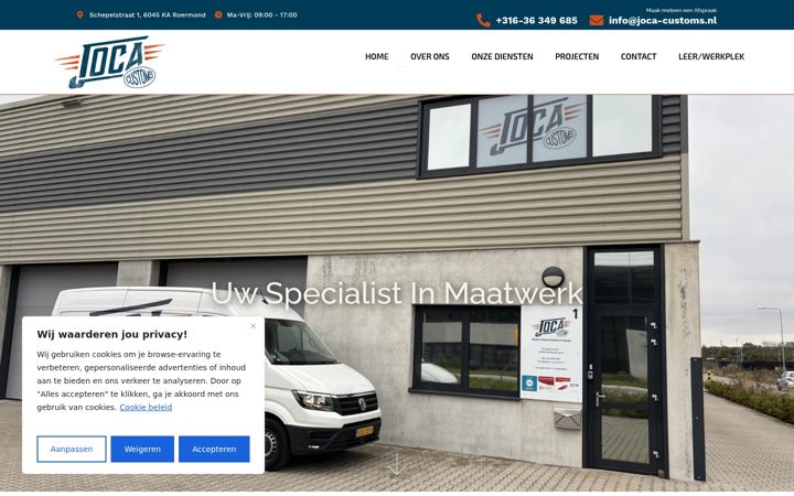 Screenshot of joca-customs.nl