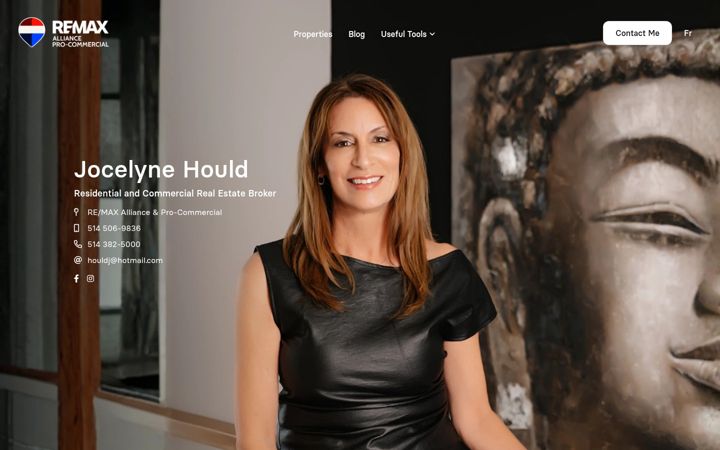 Screenshot of jocelynehould.com