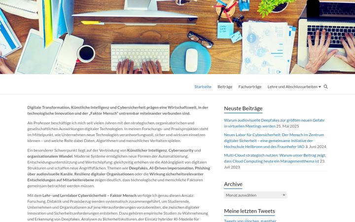 Screenshot of jochen-guenther.eu