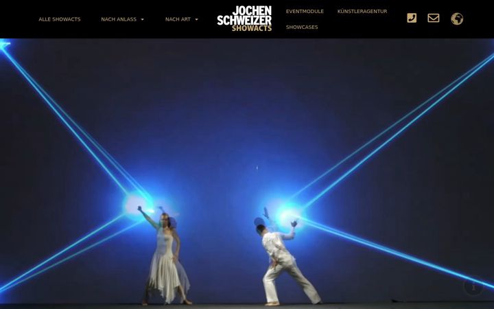 Screenshot of jochen-schweizer-showacts.de