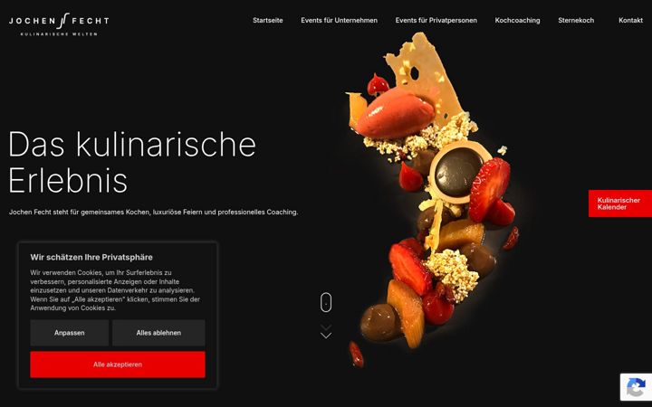 Screenshot of jochenfecht.com