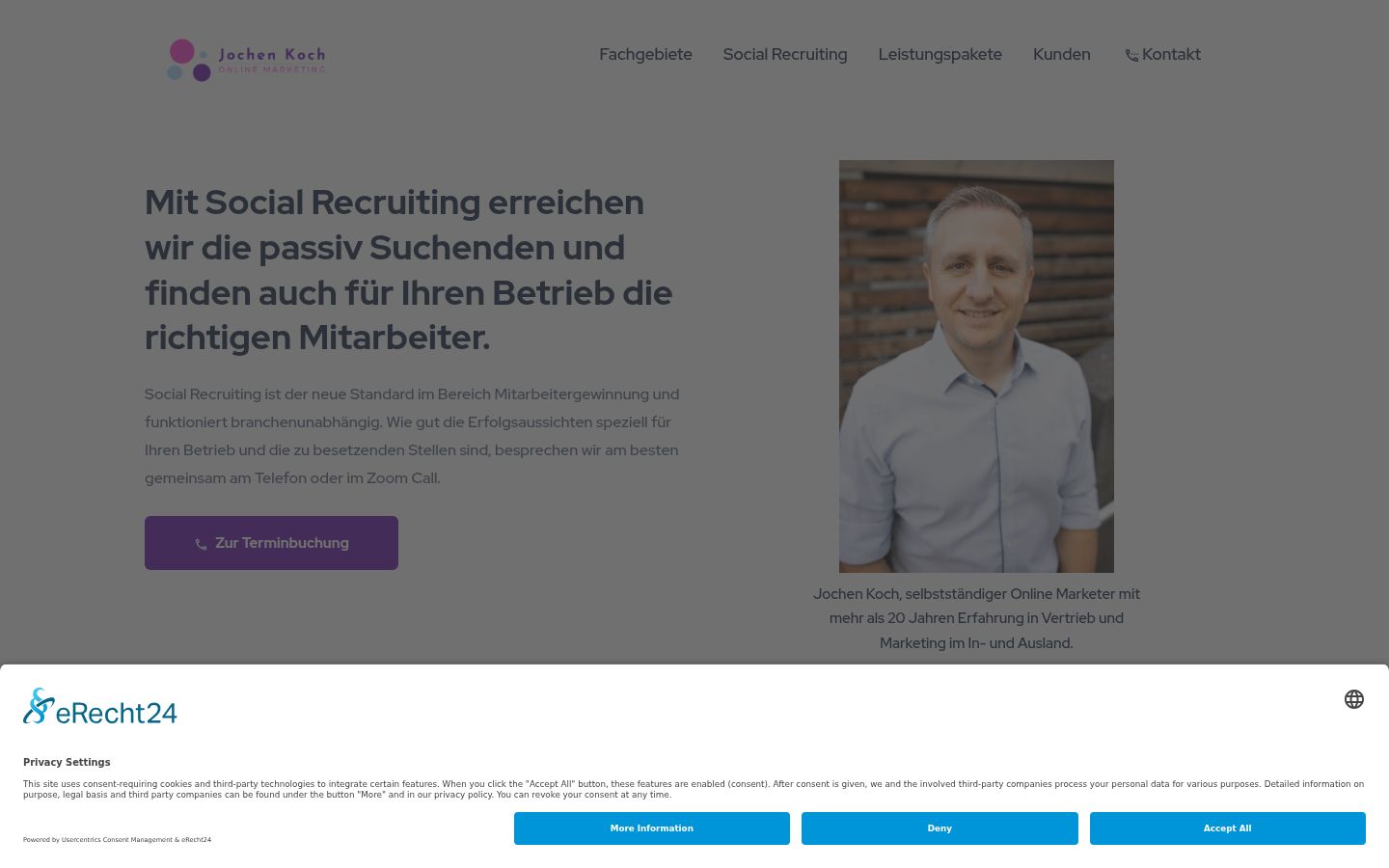 Sutikimo reklamjuostės, rodytos prieš bet kokią sąveiką, ekrano kopija