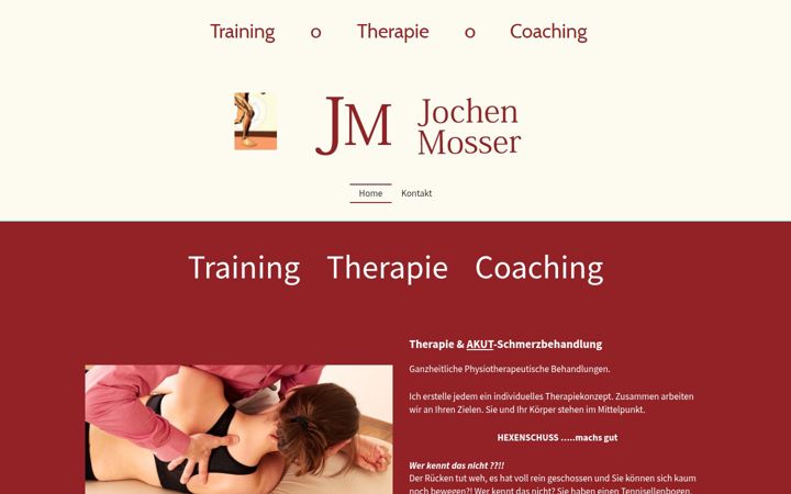 Screenshot of jochenmosser.de