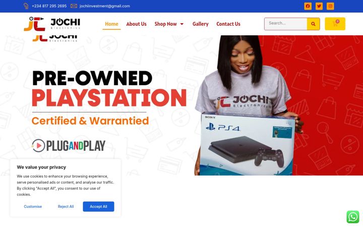 Screenshot of jochielectronics.com