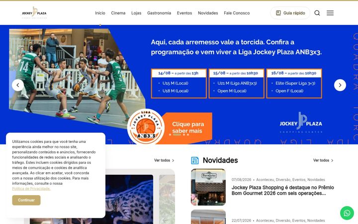 Screenshot of jockeyplaza.com.br