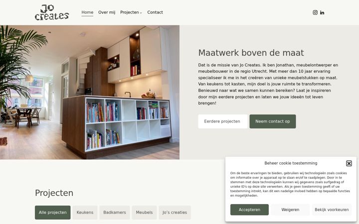 Screenshot of jocreates.nl