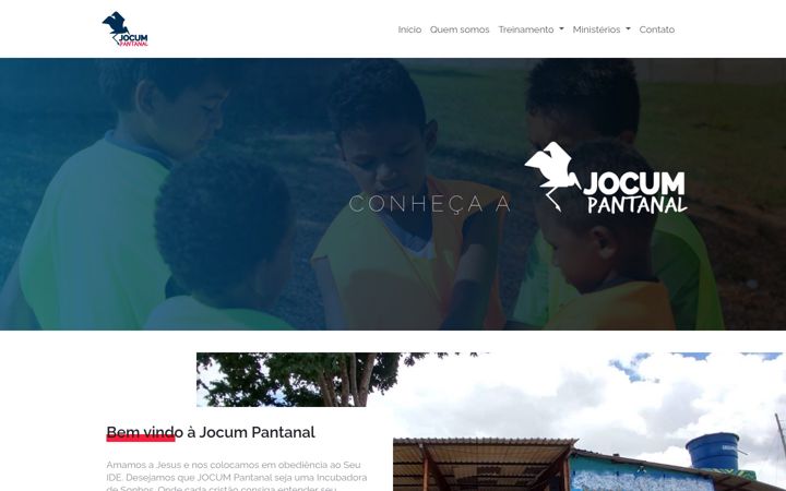 Screenshot of jocumpantanal.ong.br