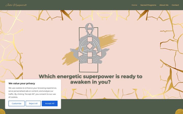 Screenshot of jodiewyngaardt.com