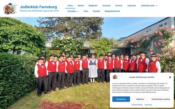 Screenshot of jodlerklub-farnsburg.ch