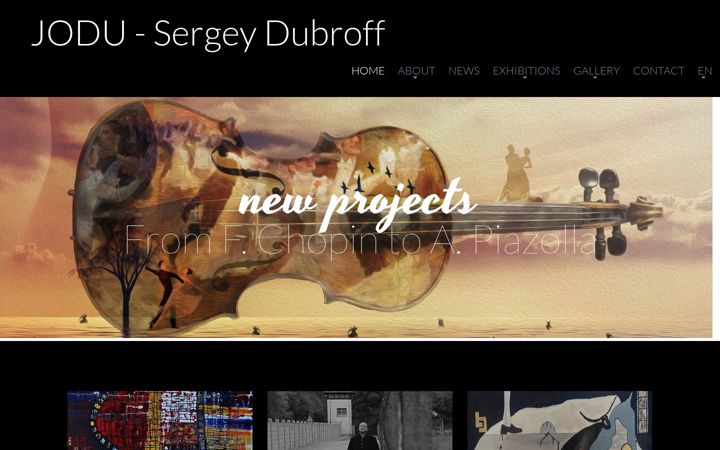 Screenshot of jodu-artist.com