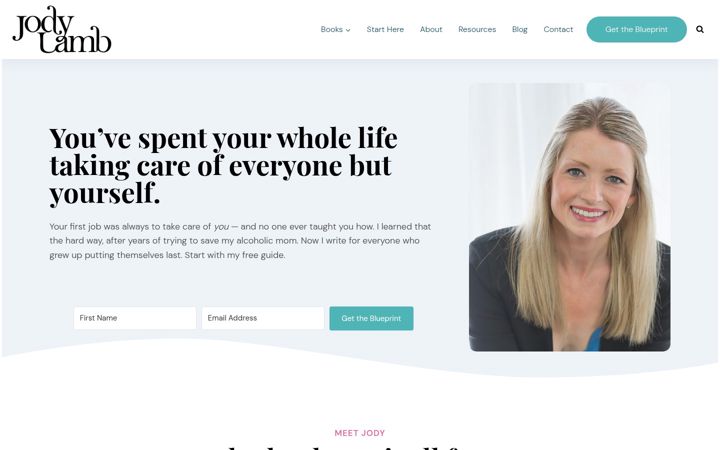 Screenshot of jodylamb.com