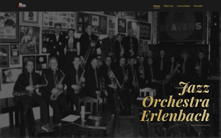Screenshot of joe-bigband.de