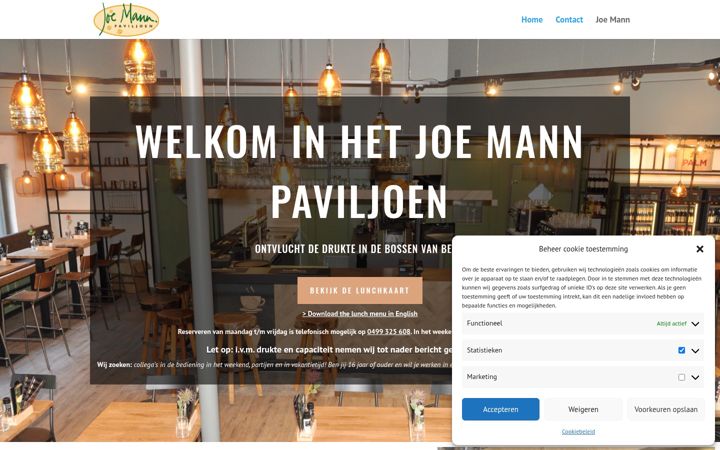 Screenshot of joe-mann.nl