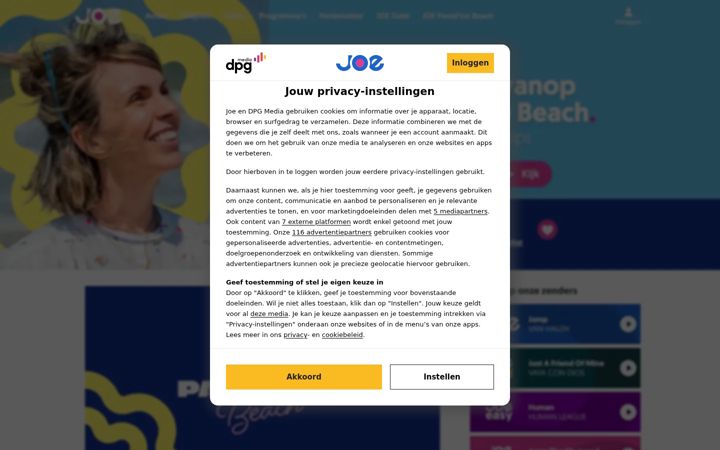 Screenshot of joe.be